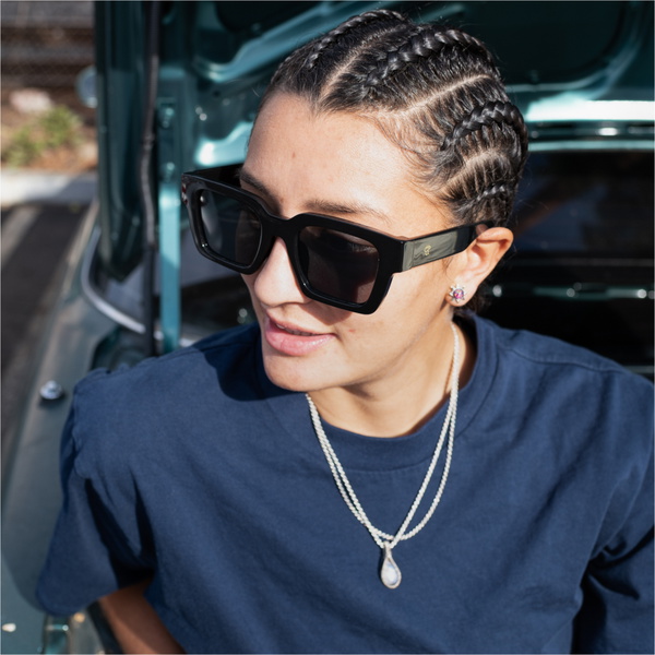 2026 CHPO Sunglasses Max 16134GG - Shiny Black / Black